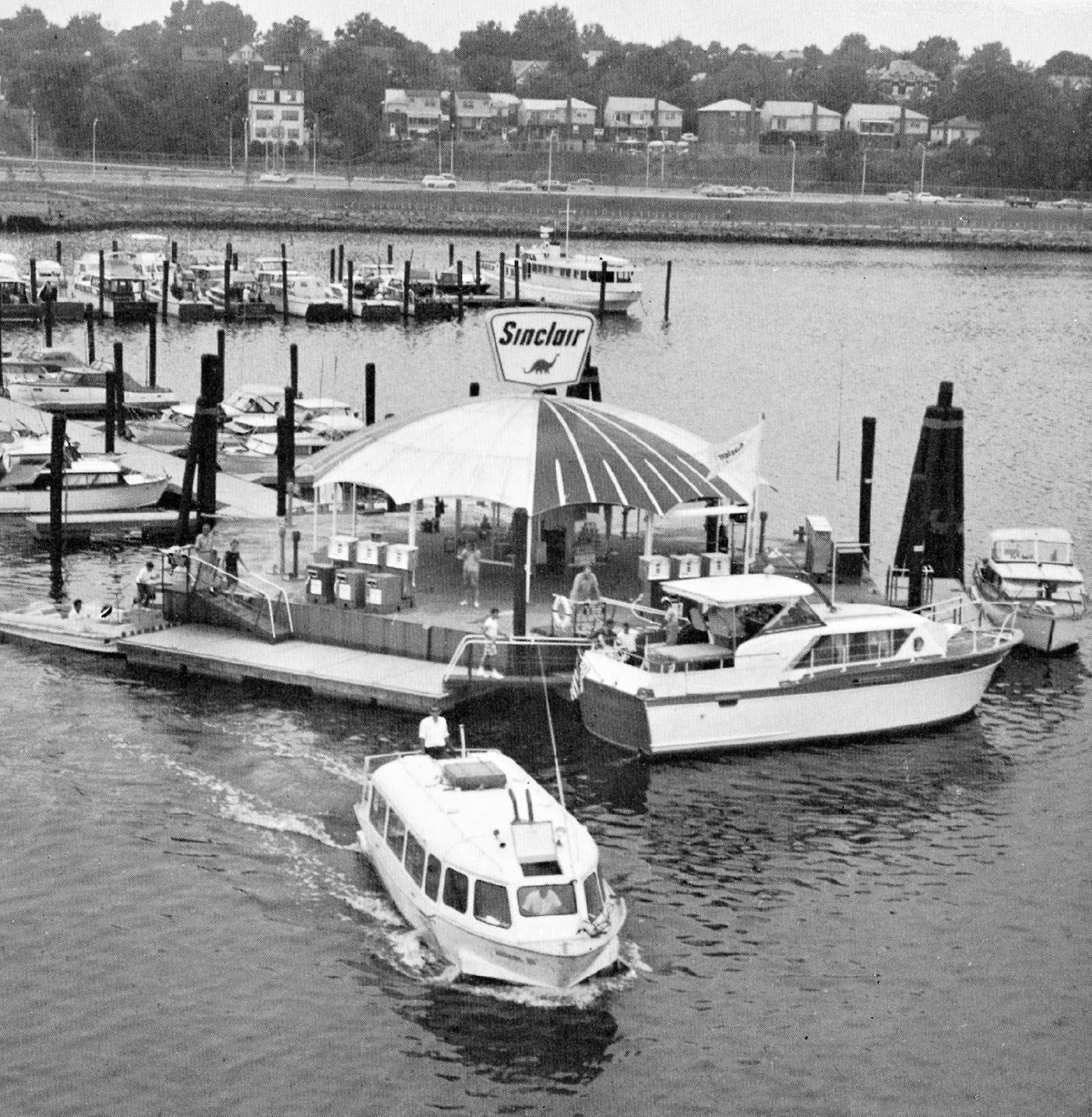 Sinclair Oil marine gas station at the worlds fair