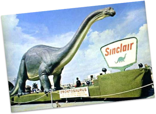 Sinclair Oil worlds fair brontosaurus