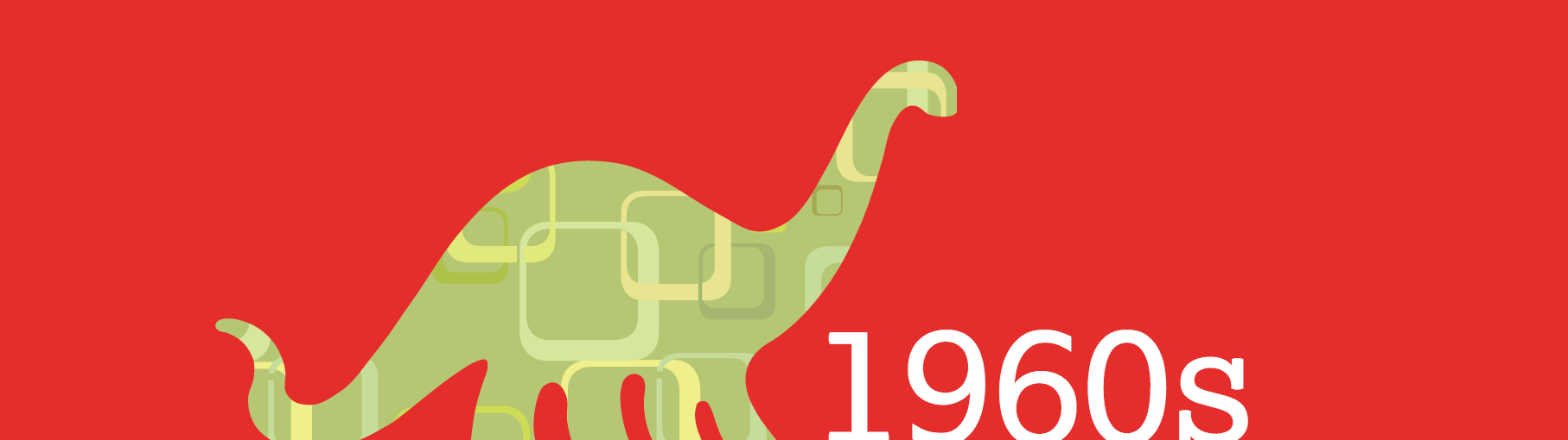 Dino in a 1960s art print