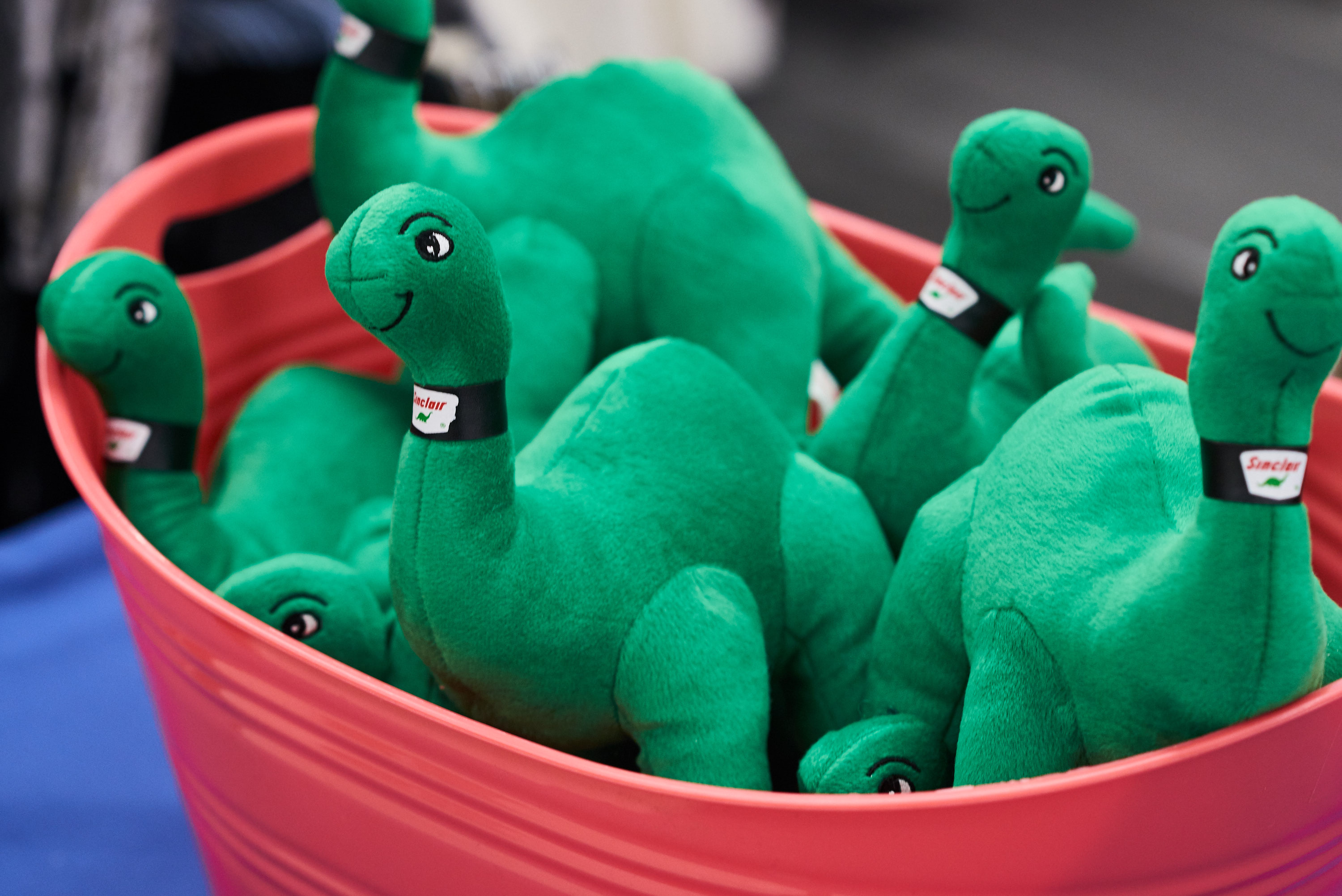 sinclair dino plushes 