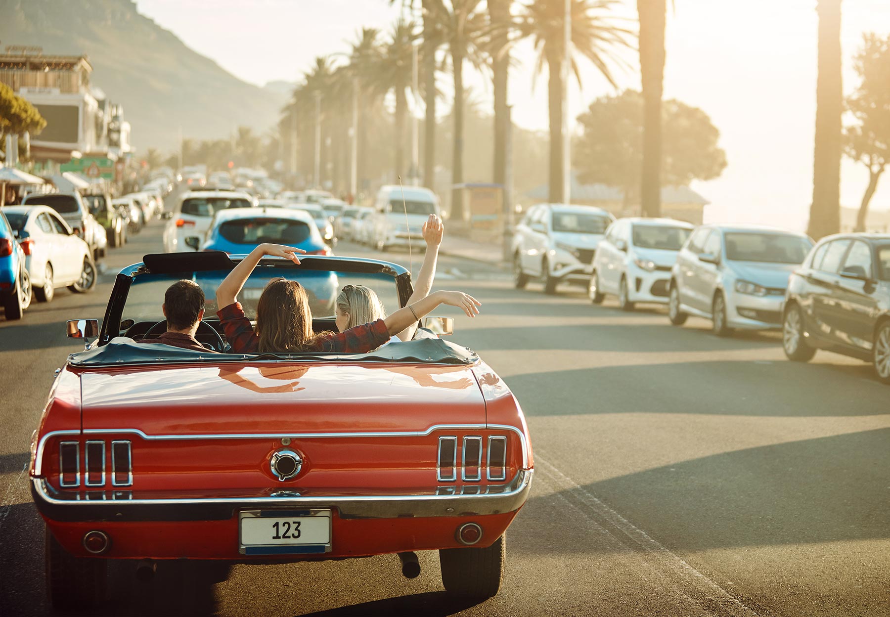 driving in mustang