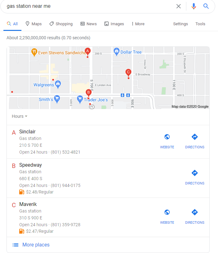 Google listings near me