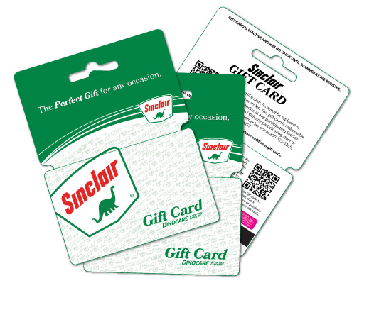 Stack of Sinclair Gift Cards