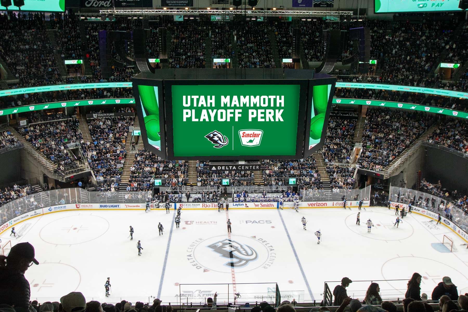 Mammoth Playoff Perks on the Jumbotrom