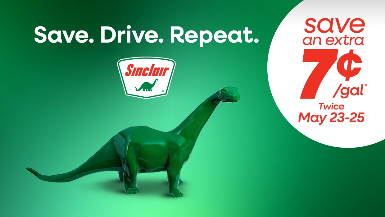 Save 7 cents or more per gallon twice May 23-25