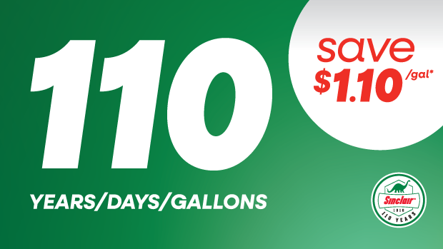 Save $1.10 per Gallon