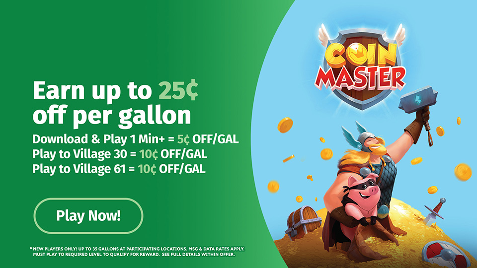 Play Coin Master and save