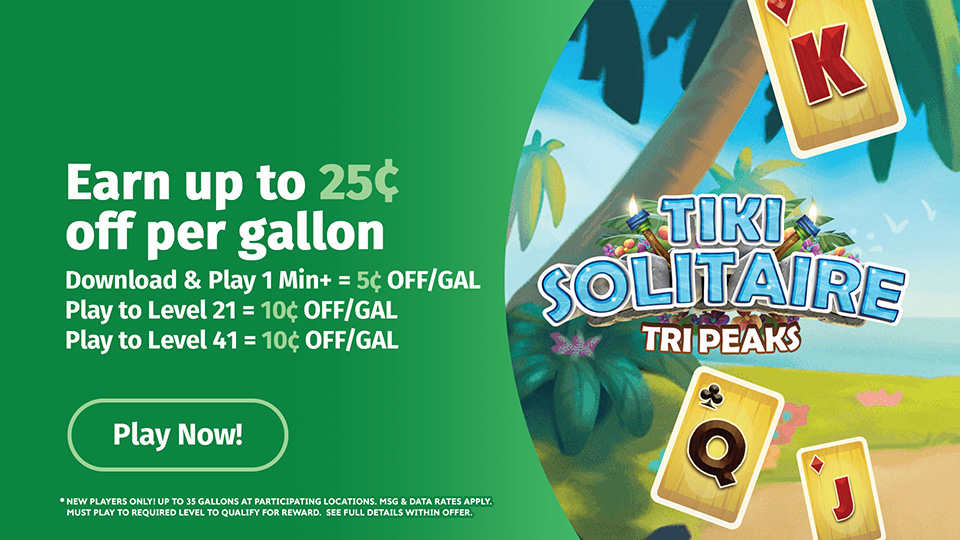 Play Tiki Solitaire and save