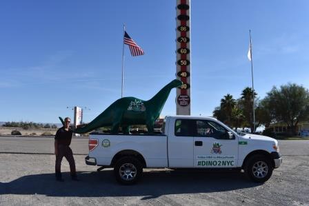 Driver Trent with DINO in Baker, California