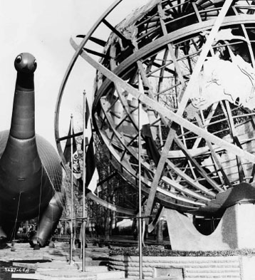 Sinclair Oil Macy's Parade balloon with a globe