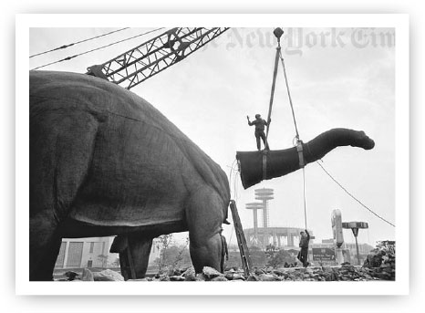 Assembling the worlds fair dino