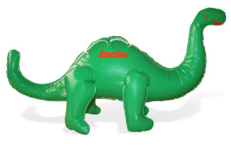 Blow up dinosaur toy