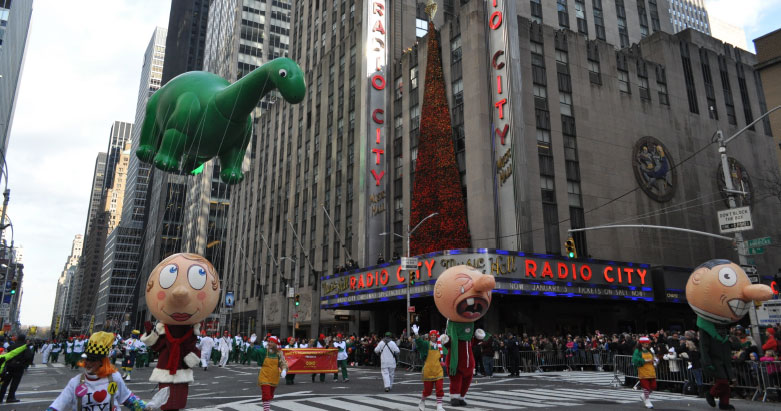 Dino in the Macy's Thanksgiving Day Parade