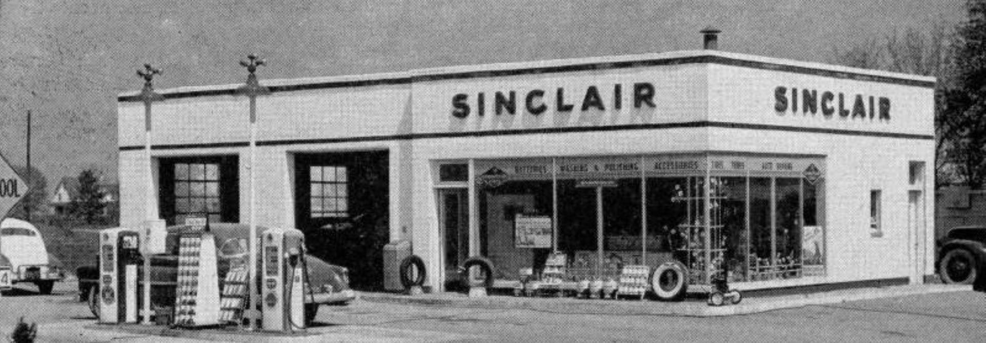 vintage sinclair gas station