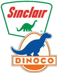 Sinclair Oil logo and dinoco logo